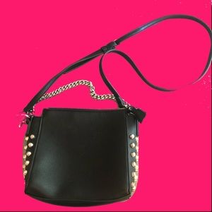 Silver Stud Shoulder Bag